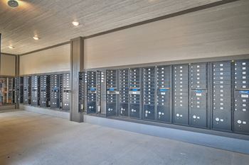 Covered mail room